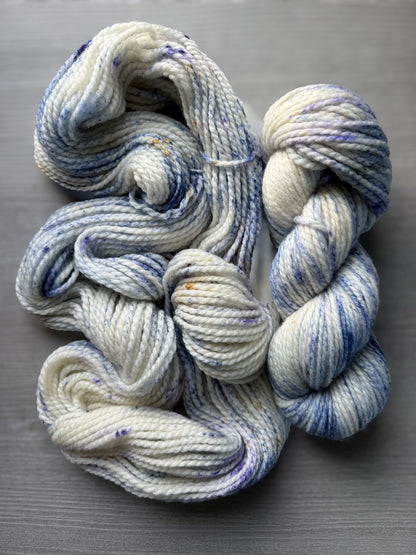 Blueberry Cheesecake Artisan Hand Dyed Bulky Chunky Merino Wool Yarn