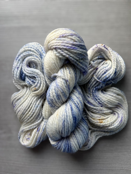 Blueberry Cheesecake Artisan Hand Dyed Bulky Chunky Merino Wool Yarn