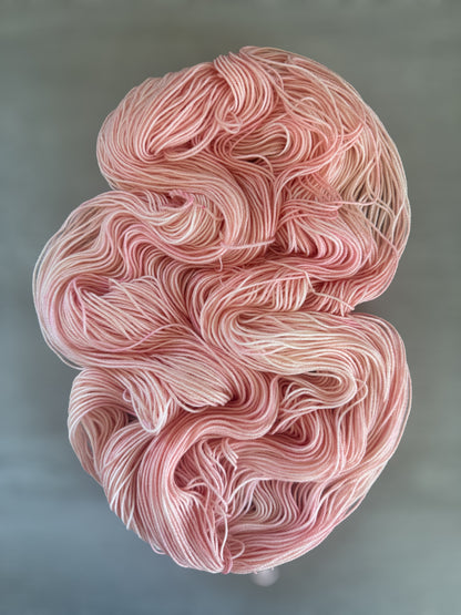 Blush Marbled Artisan Hand Dyed Merino Wool Yarn