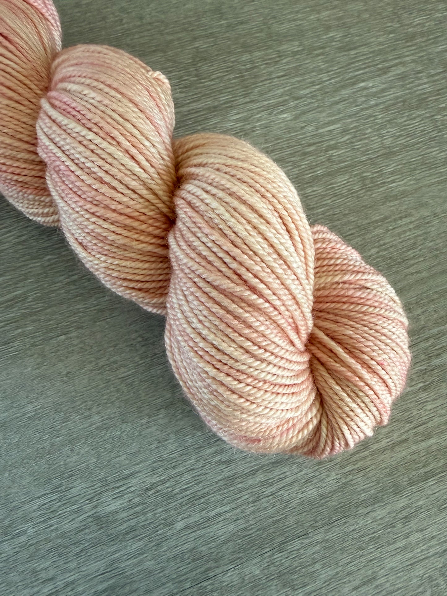 Blush Marbled Artisan Hand Dyed Merino Wool Yarn