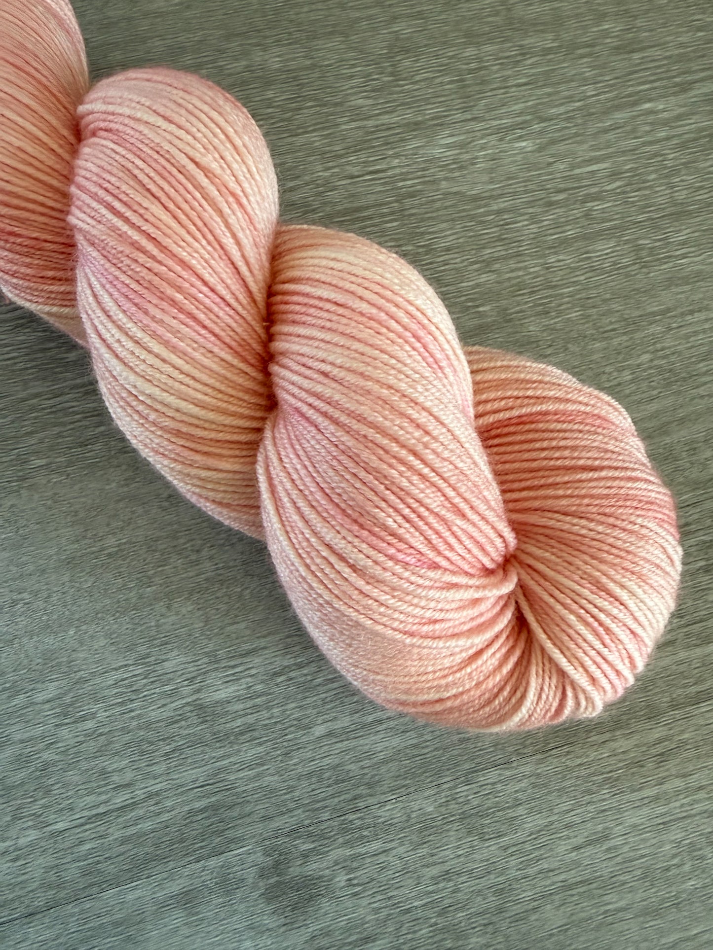 Blush Marbled Artisan Hand Dyed Merino Wool Yarn