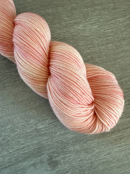 Blush Marbled Artisan Hand Dyed Merino Wool Yarn