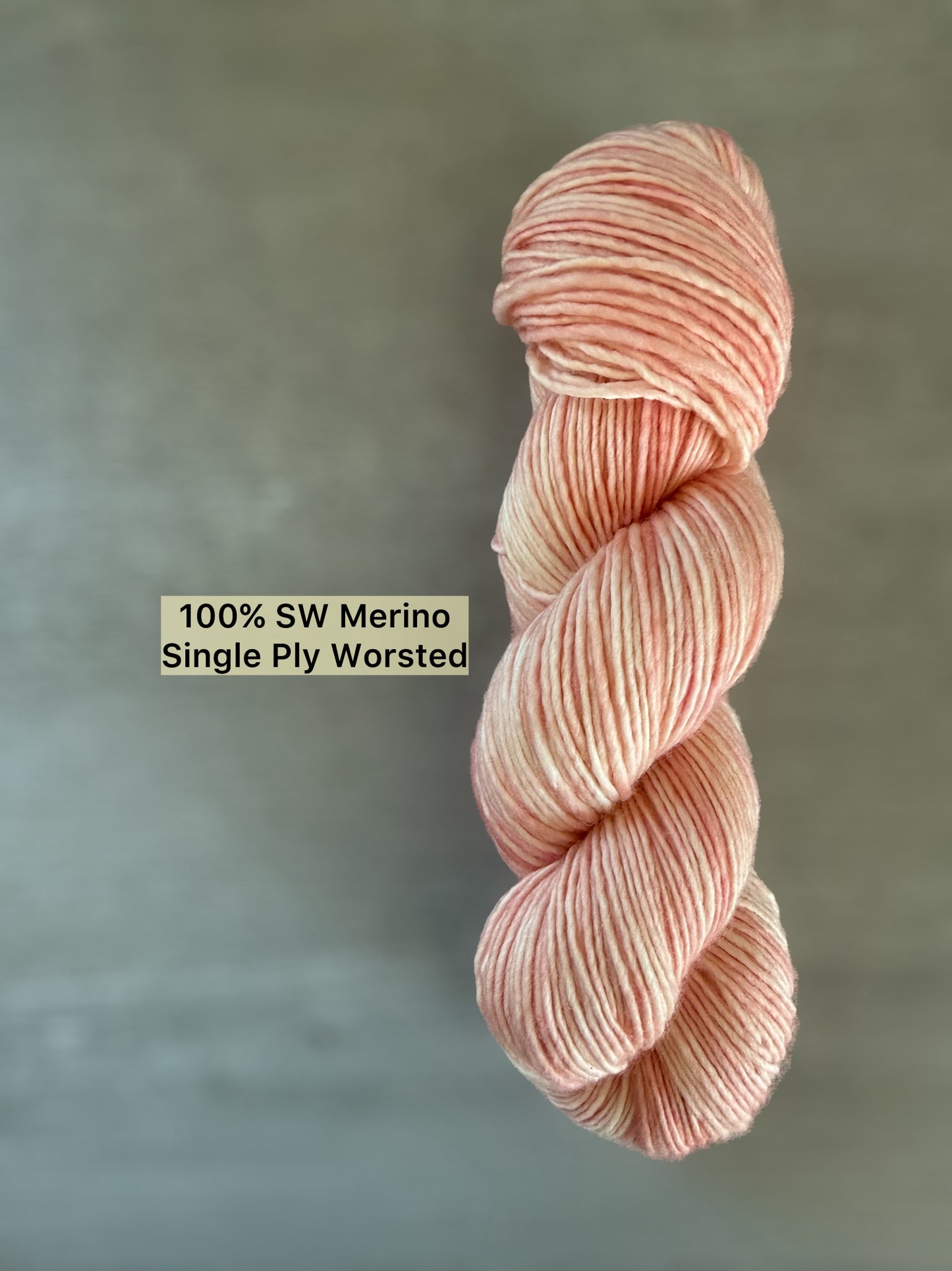 Blush Marbled Artisan Hand Dyed Merino Wool Yarn