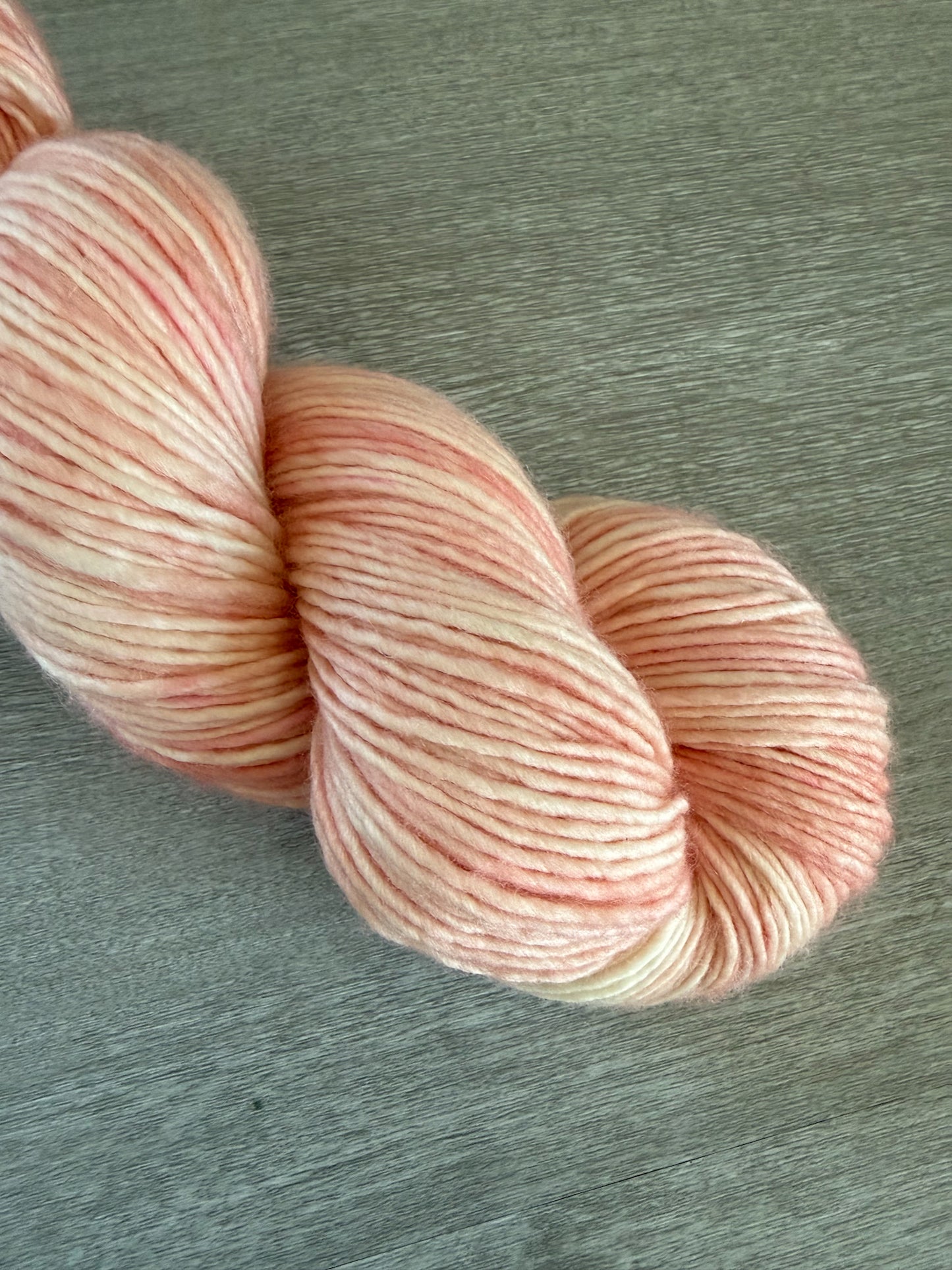 Blush Marbled Artisan Hand Dyed Merino Wool Yarn