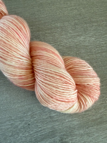 Blush Marbled Artisan Hand Dyed Merino Wool Yarn