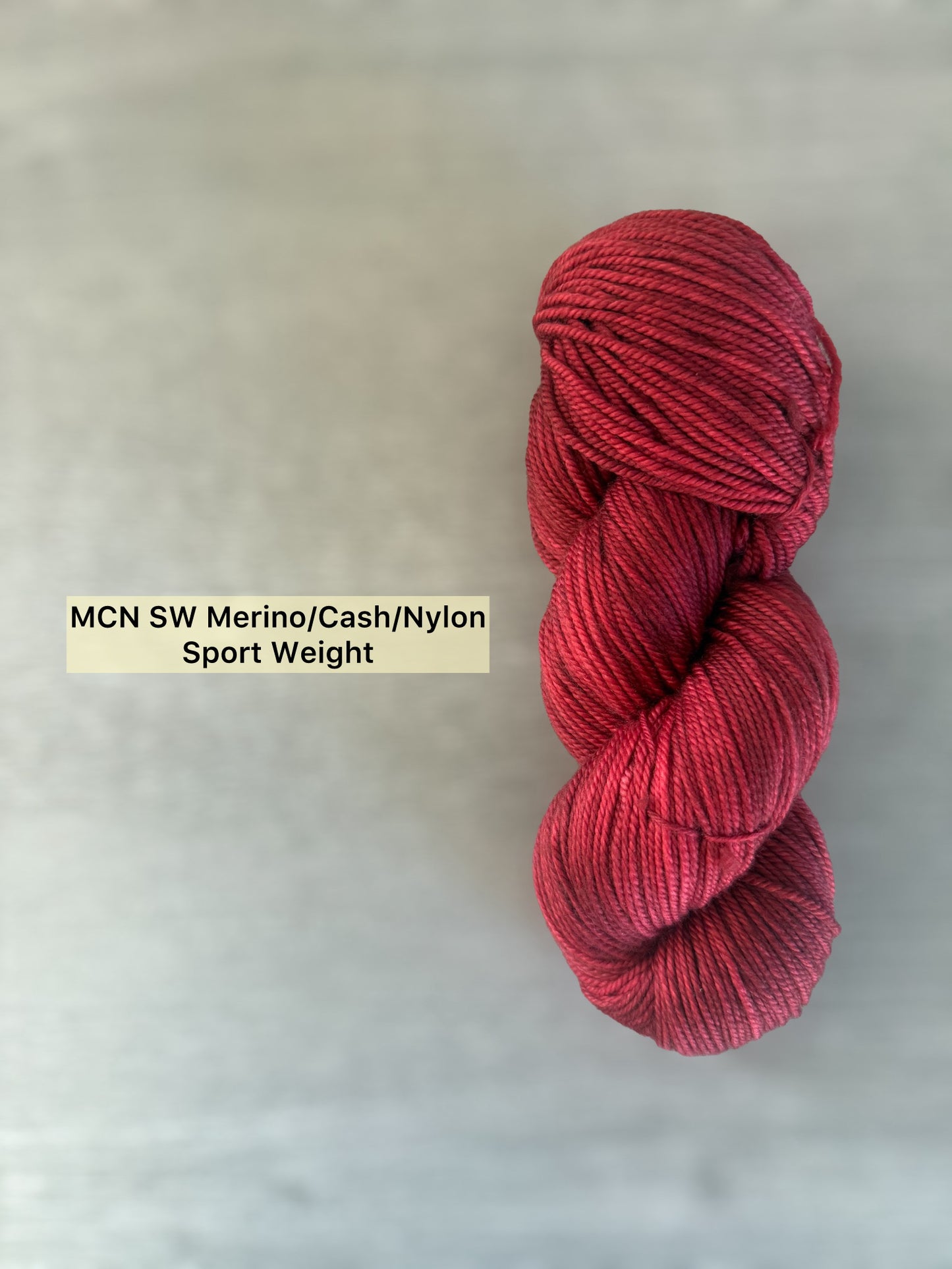 Brick Red Artisan Hand Dyed Merino Wool Yarn