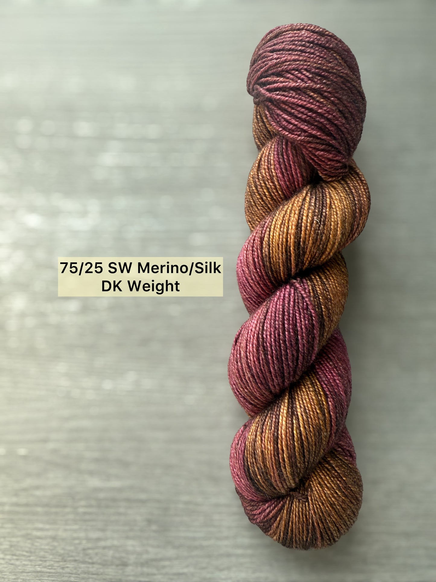 Burning The Midnight Oil Artisan Hand Dyed Merino Wool Yarn