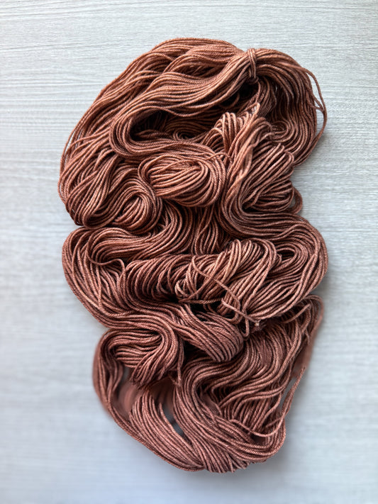 Burnt Toffee Artisan Hand Dyed Merino Wool Yarn