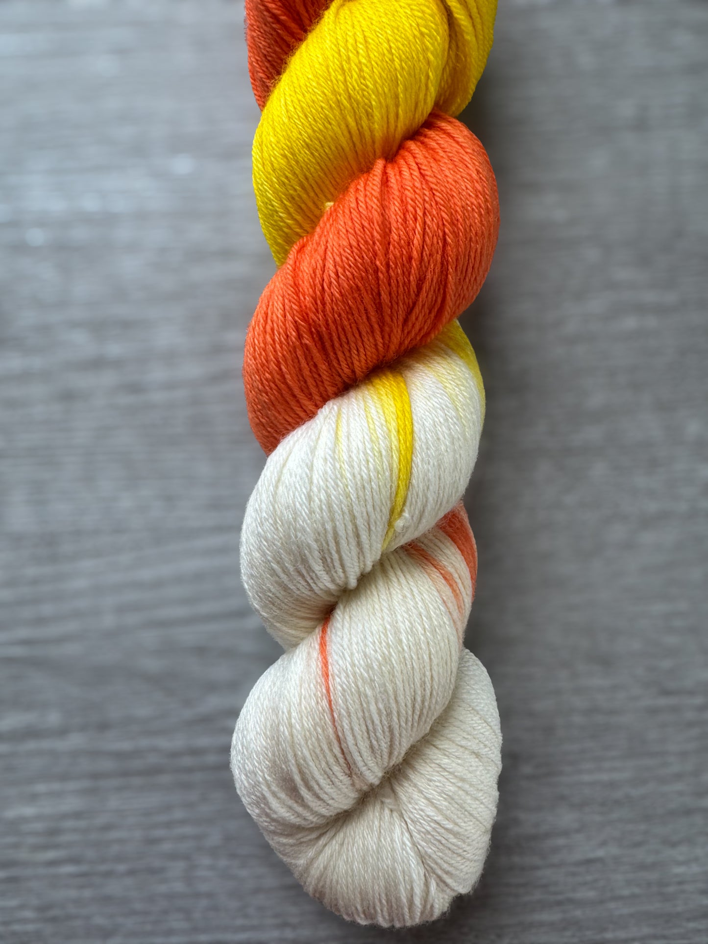 Candy Corn Artisan Dyed Merino Wool Yarn