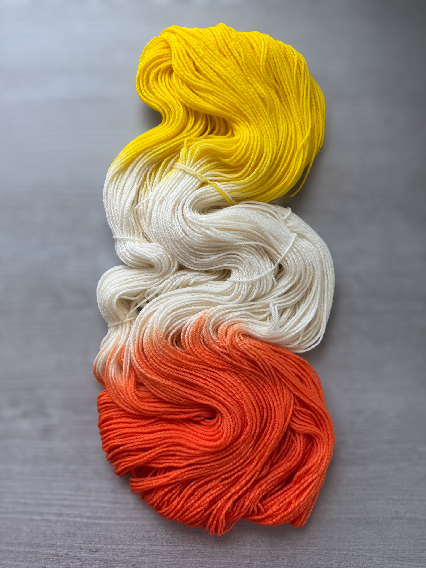 Candy Corn Artisan Dyed Merino Wool Yarn
