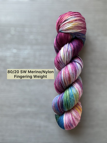 Carousel Horse Artisan Hand Dyed Merino Wool Yarn