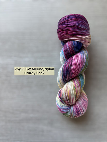 Carousel Horse Artisan Hand Dyed Merino Wool Yarn