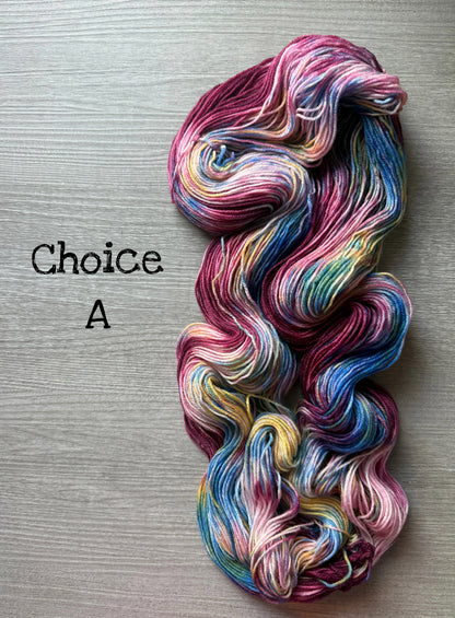 Carousel Horse Hand Dyed Merino Yarn - Ready To Ship