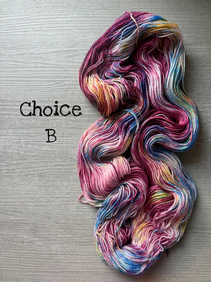 Carousel Horse Hand Dyed Merino Yarn - Ready To Ship
