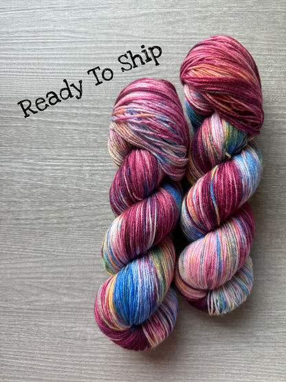 Carousel Horse Hand Dyed Merino Yarn - Ready To Ship