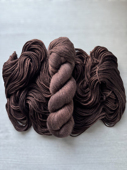 Castano Brown Artisan Tonal Hand Dyed Yarn