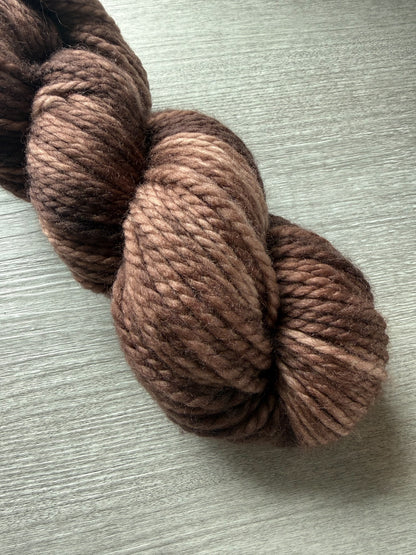 Castano Brown Artisan Tonal Hand Dyed Yarn