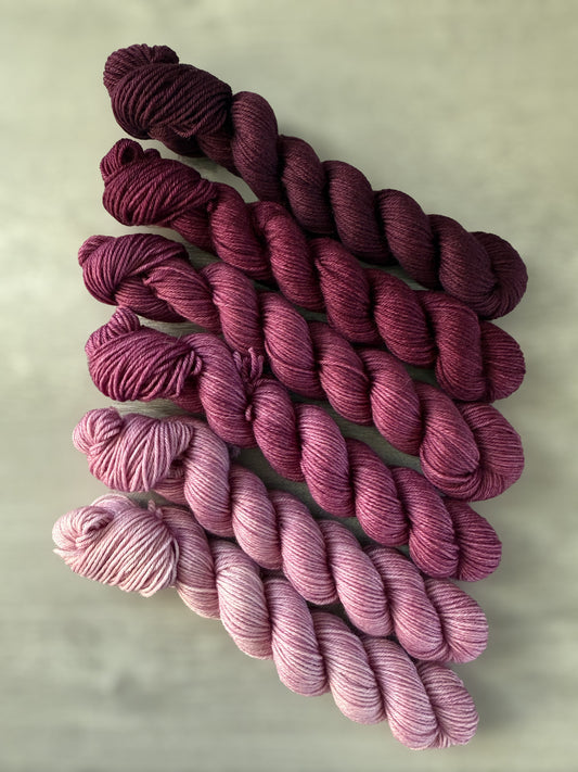 Cheshire Cat Hand Dyed Mini Heap Fade Set