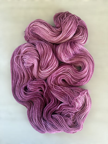 Claret Marbled Artisan Hand Dyed Merino Wool Yarn