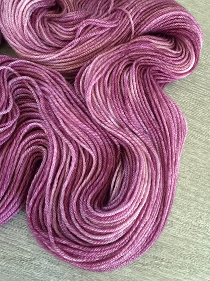 Claret Marbled Artisan Hand Dyed Merino Wool Yarn