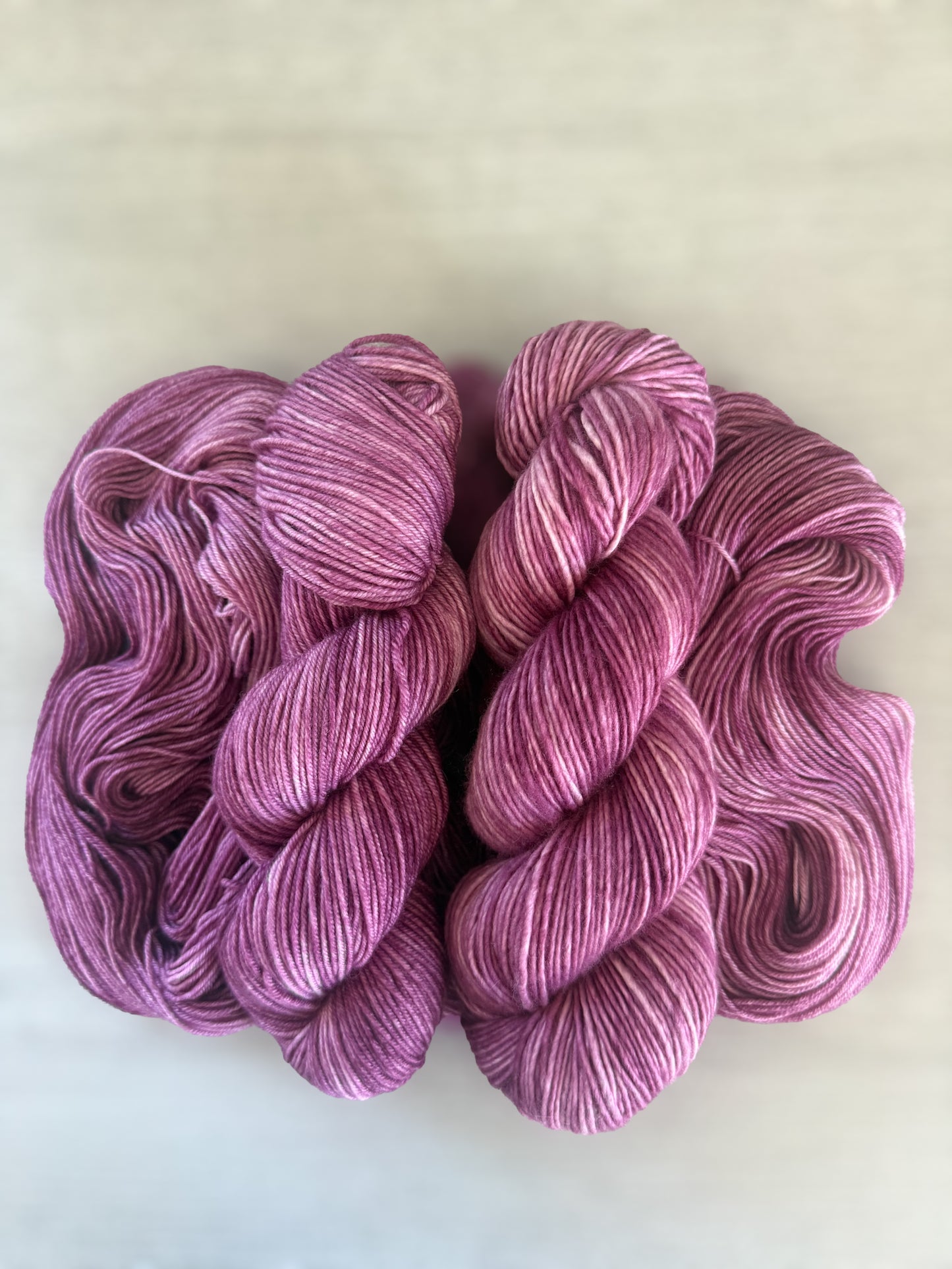 Claret Marbled Artisan Hand Dyed Merino Wool Yarn