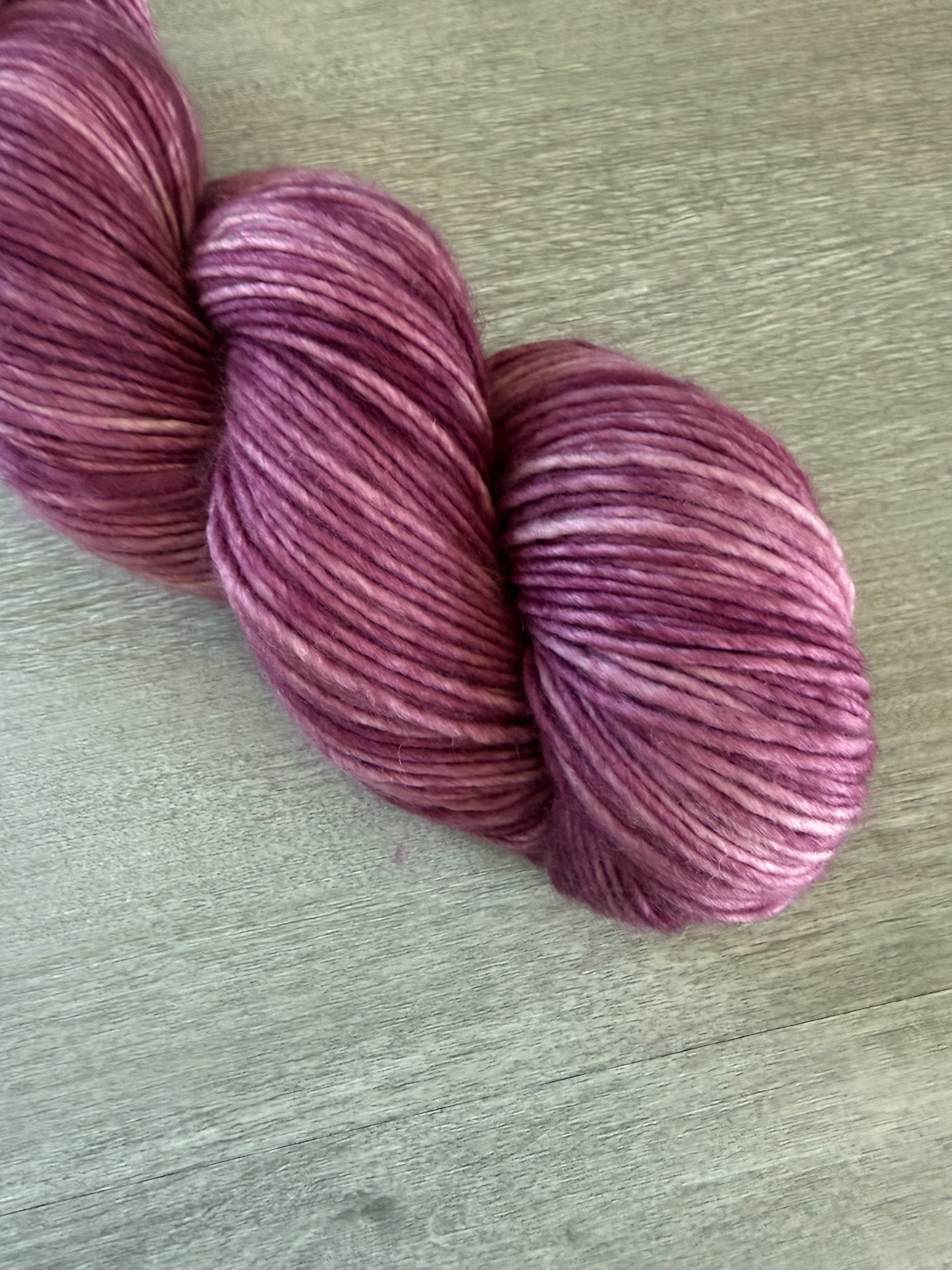Claret Marbled Artisan Hand Dyed Merino Wool Yarn