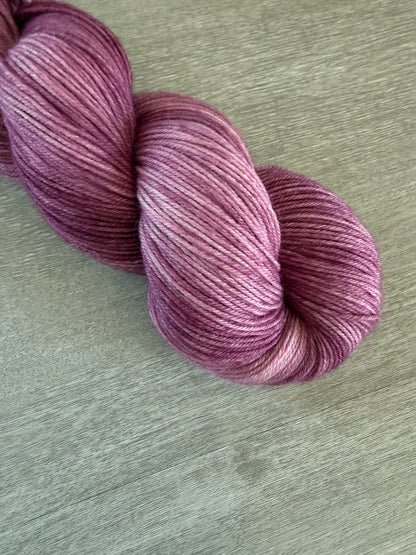 Claret Marbled Artisan Hand Dyed Merino Wool Yarn