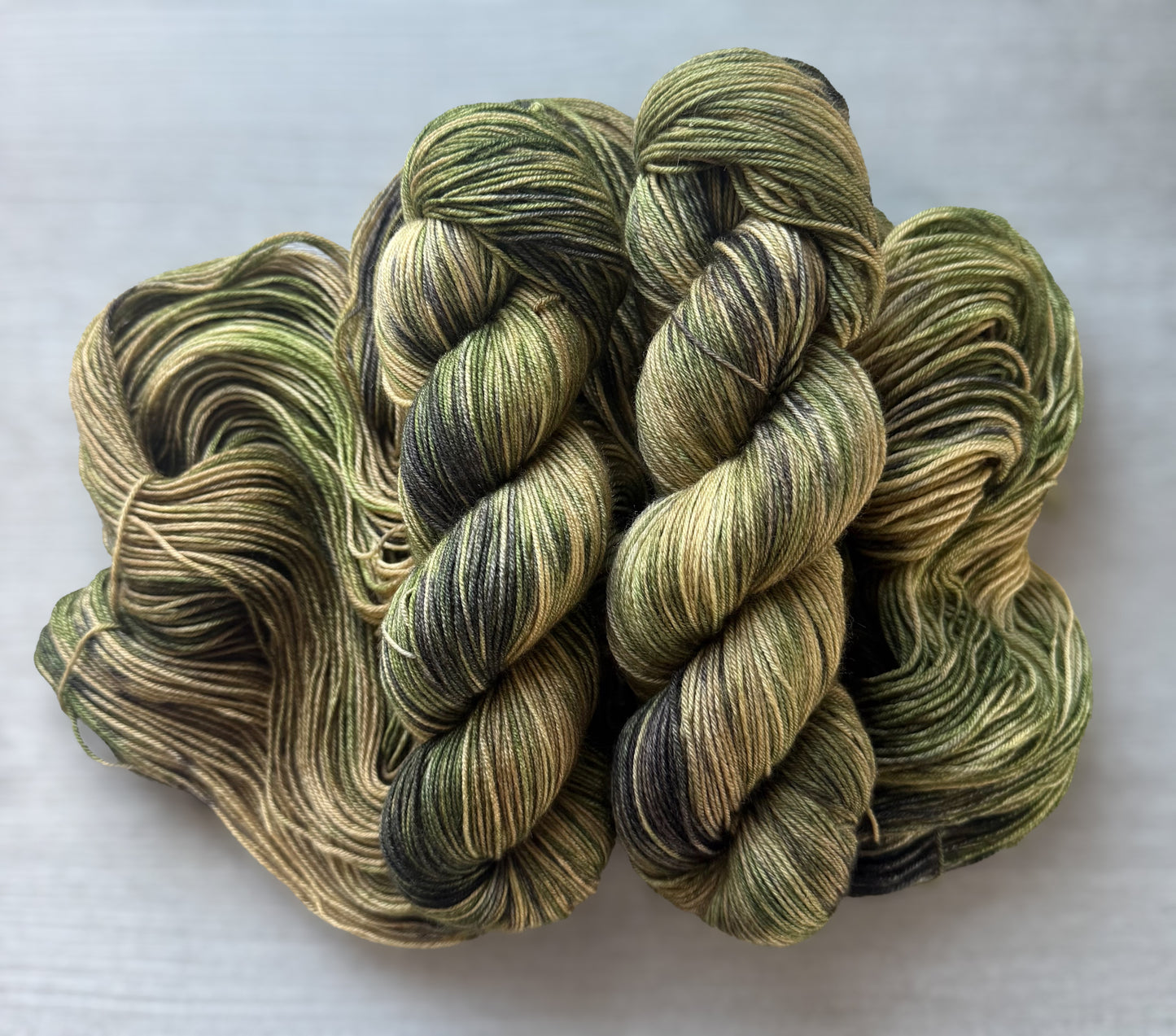 Cliche Camo Artisan Hand Dyed Merino Wool Yarn