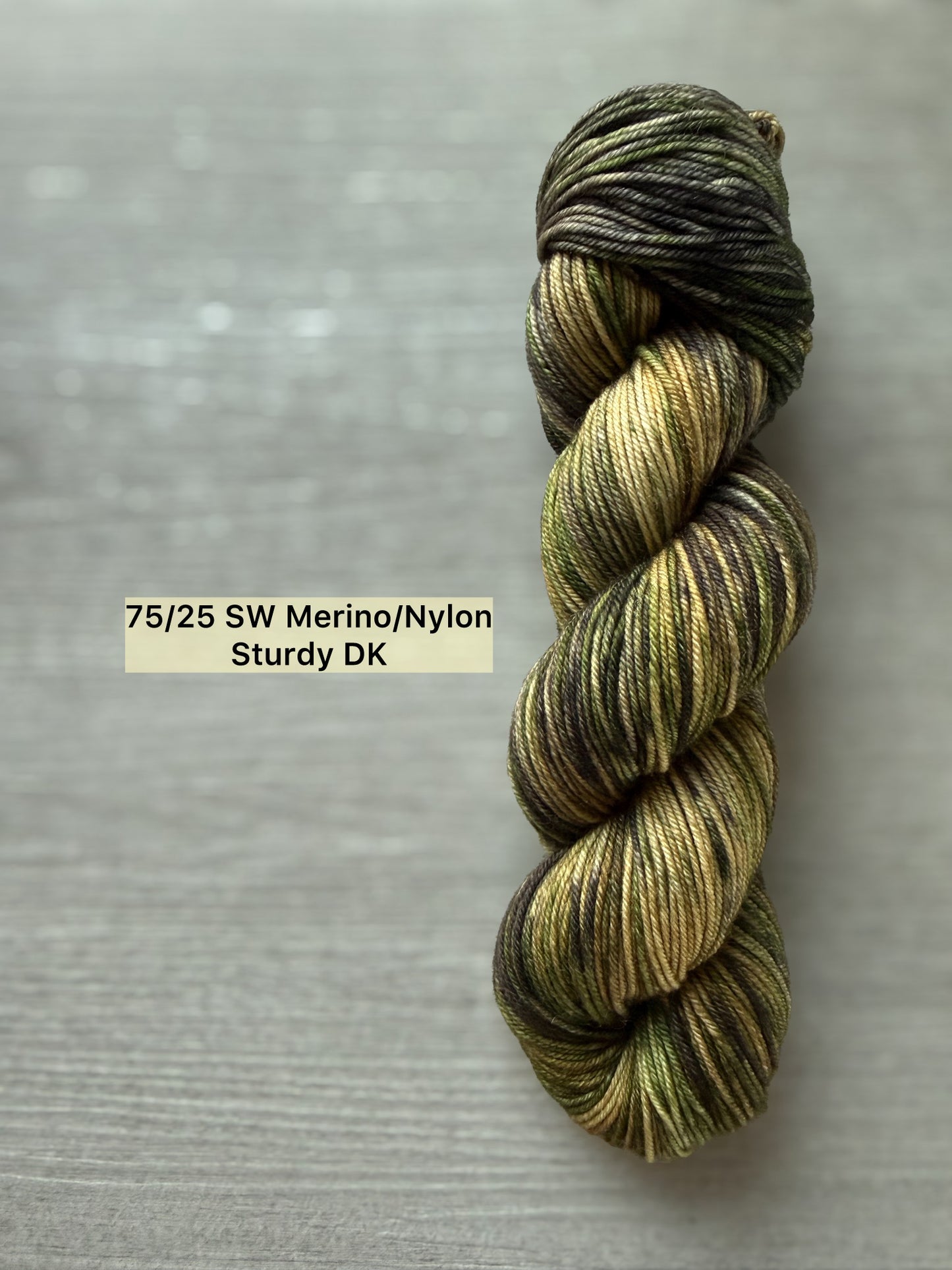 Cliche Camo Artisan Hand Dyed Merino Wool Yarn