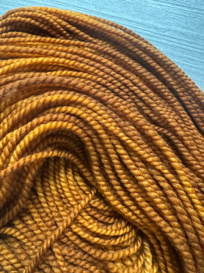 Cognac Artisan Yarn Hand Dyed Merino Wool