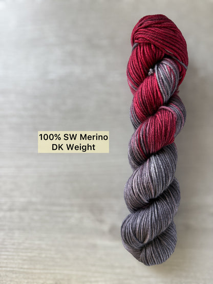 Cold Hearted Artisan Hand Dyed Merino Wool Yarn
