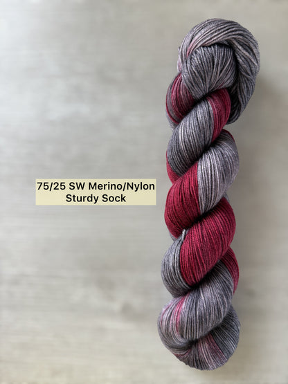 Cold Hearted Artisan Hand Dyed Merino Wool Yarn