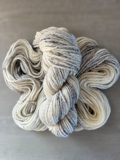 Cookies and Cream Artisan Hand Dyed Bulky Chunky Merino Wool Yarn