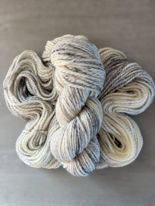 Cookies and Cream Artisan Hand Dyed Bulky Chunky Merino Wool Yarn