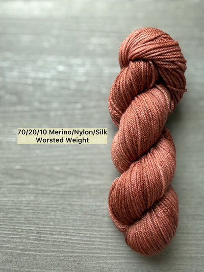 Copper Bottomed Artisan Hand Dyed Merino Wool Yarn
