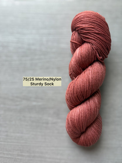 Copper Bottomed Artisan Hand Dyed Merino Wool Yarn