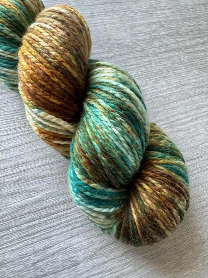 Copper Patina Artisan Hand Dyed Merino Wool Yarn