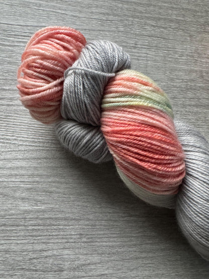 Coral Charm Assigned Pooling Artisan Hand Dyed Yarn