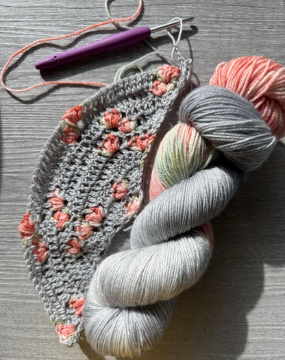 Coral Charm Assigned Pooling Artisan Hand Dyed Yarn