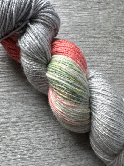 Coral Charm Assigned Pooling Artisan Hand Dyed Yarn