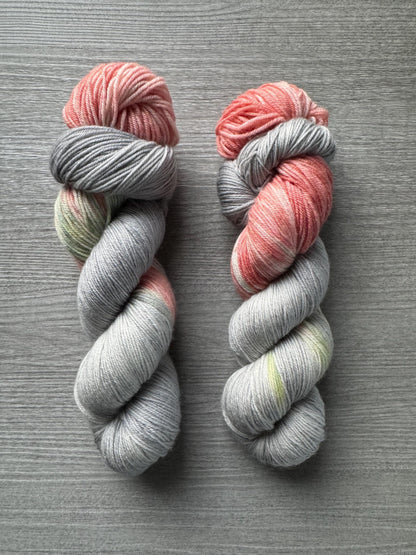 Coral Charm Assigned Pooling Artisan Hand Dyed Yarn