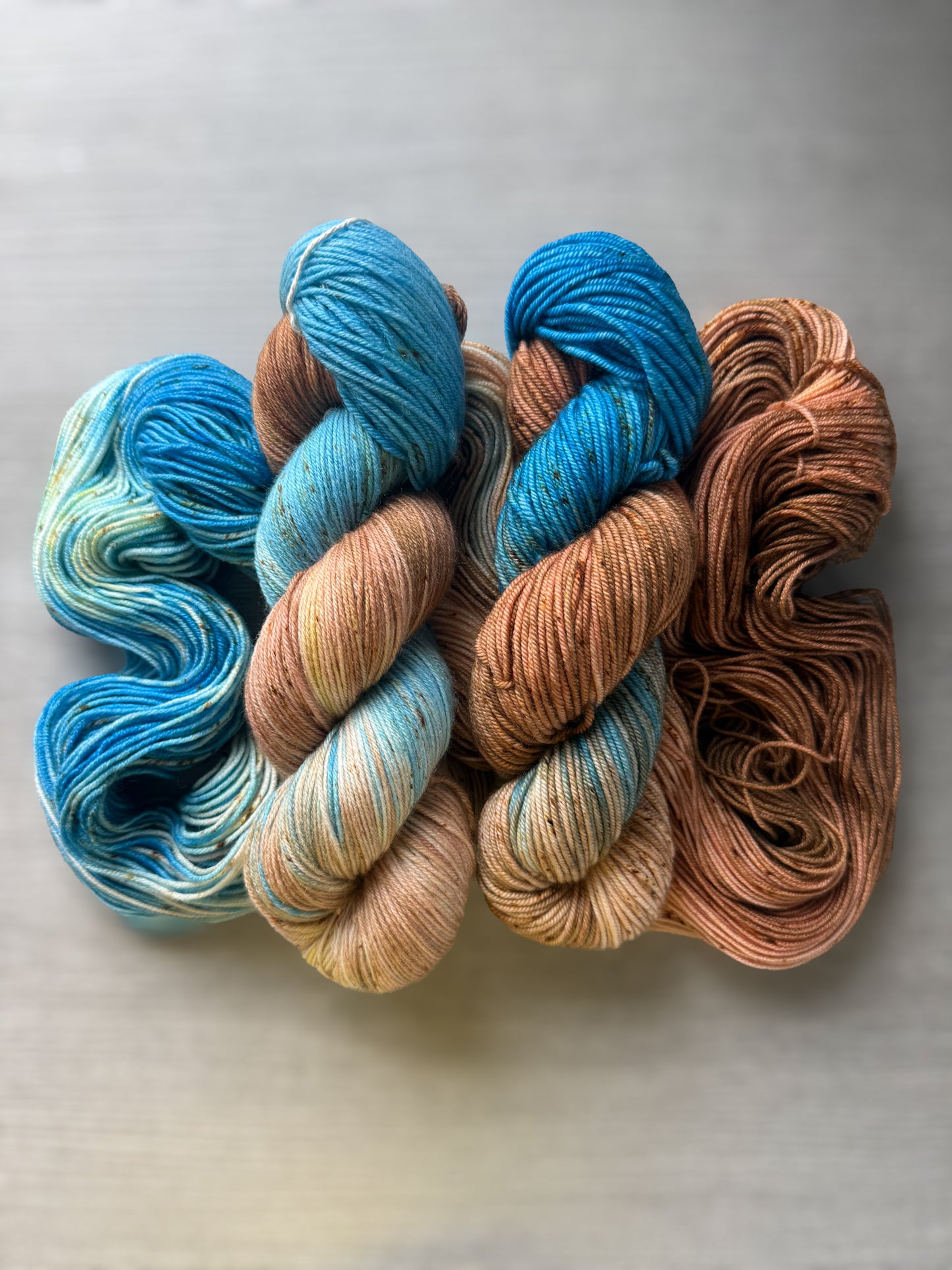 Daddy Took The T-Bird Away Artisan Hand Dyed Merino Wool Yarn