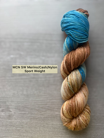 Daddy Took The T-Bird Away Artisan Hand Dyed Merino Wool Yarn