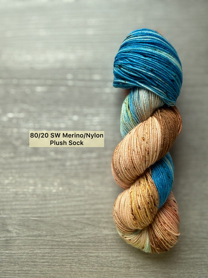 Daddy Took The T-Bird Away Artisan Hand Dyed Merino Wool Yarn