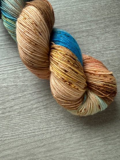 Daddy Took The T-Bird Away Artisan Hand Dyed Merino Wool Yarn