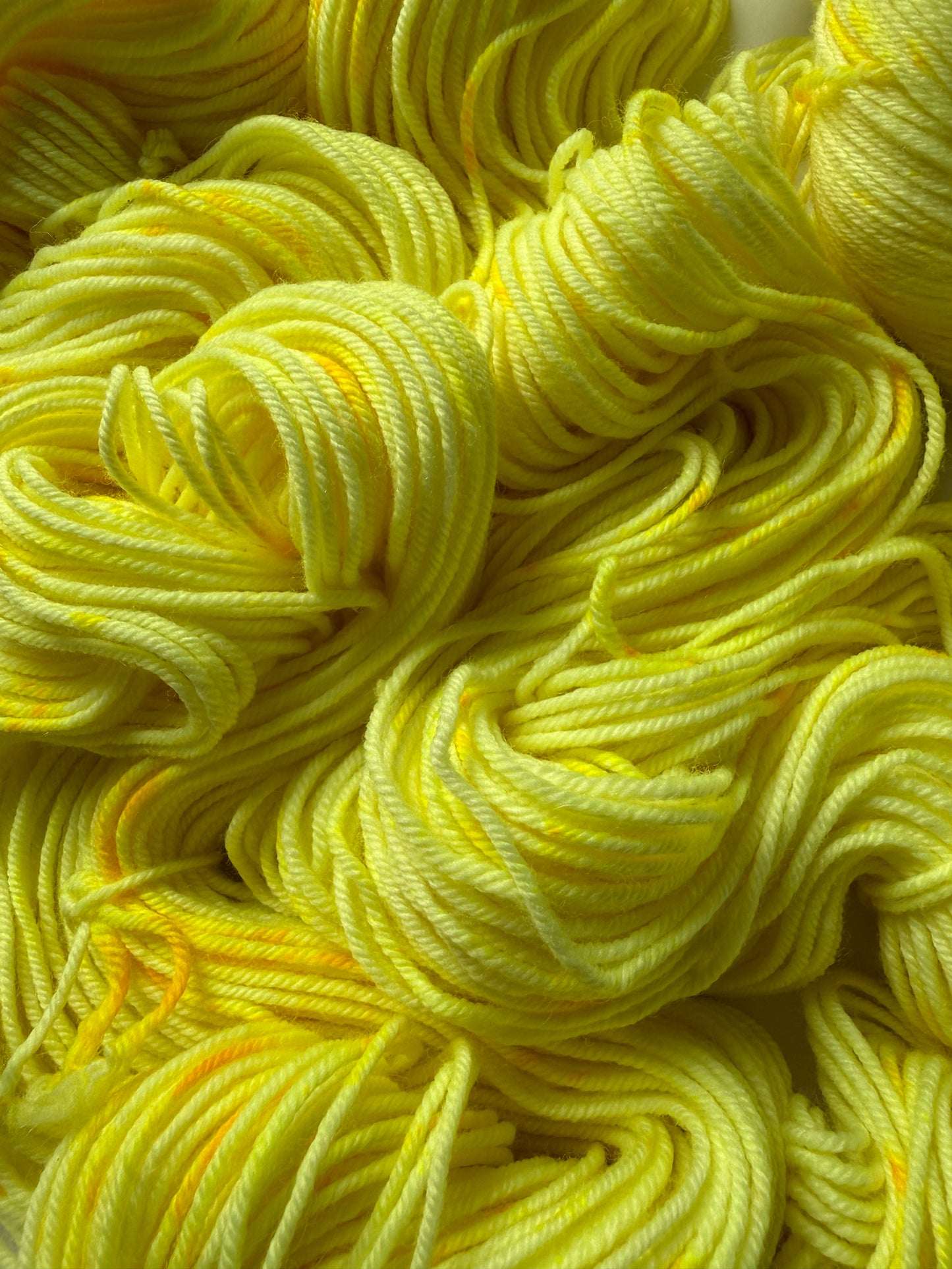 Day Glow Neon Hand Dyed Merino Wool Yarn
