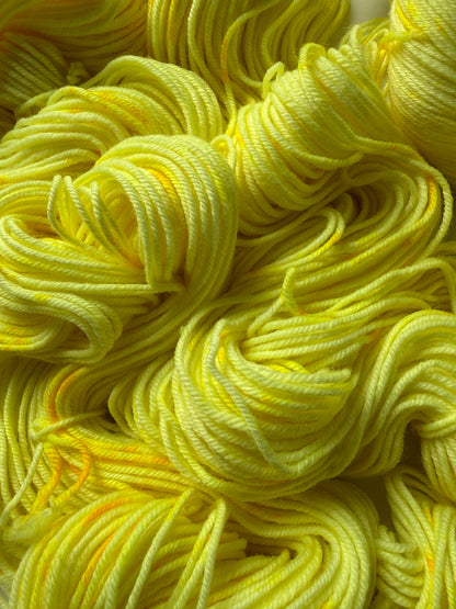 Day Glow Neon Hand Dyed Merino Wool Yarn