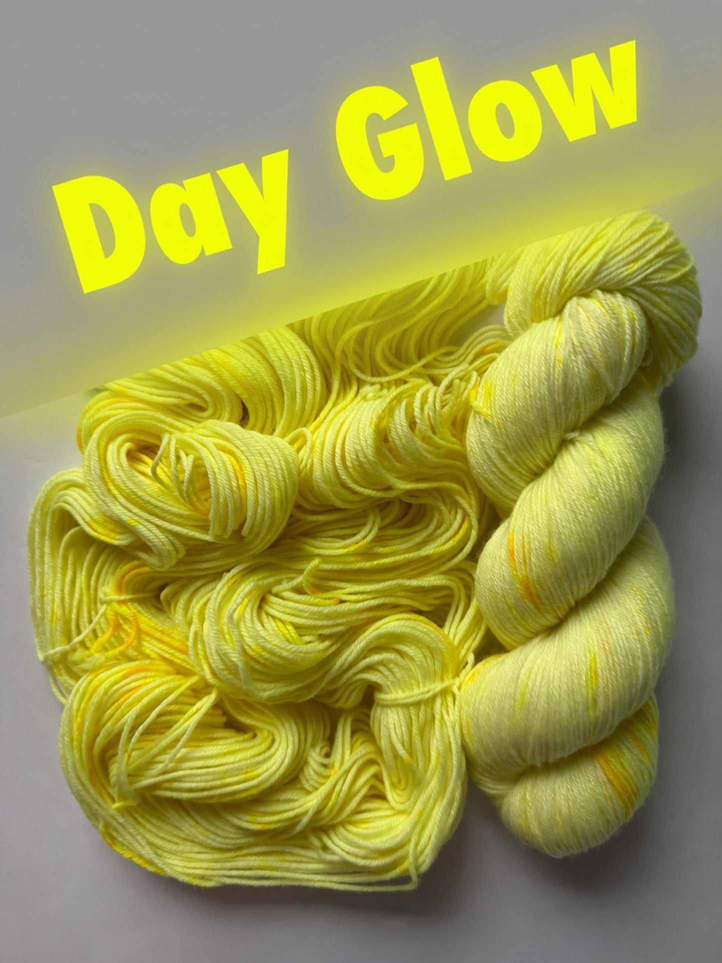 Day Glow Neon Hand Dyed Merino Wool Yarn