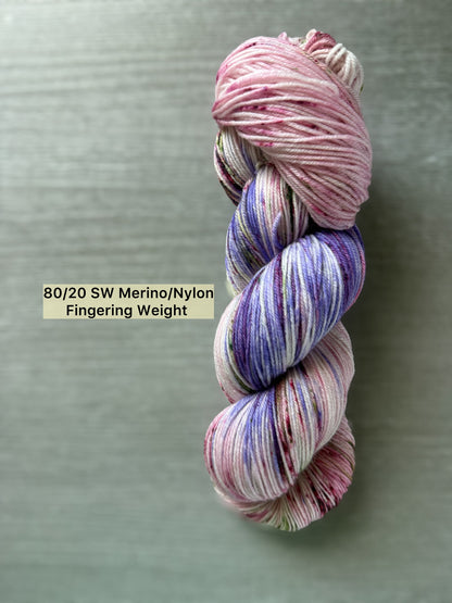 English Garden Artisan Hand Dyed Merino Wool Yarn