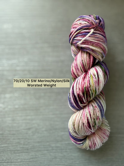 English Garden Artisan Hand Dyed Merino Wool Yarn